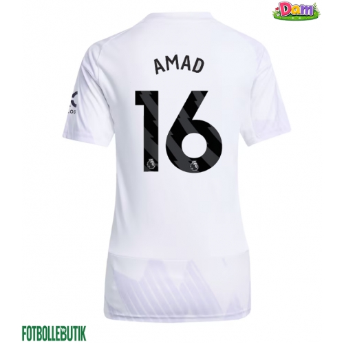 Manchester United Amad Diallo #16 Bortatröja Kvinnor 2025-26 Kortärmad